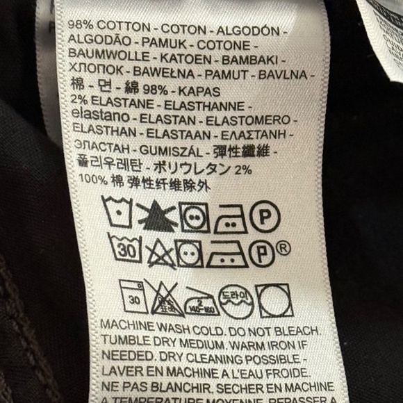 Levi”s Mile High Cropped Wide Leg Jean Size 29 x 27 Faded Black Button Fly - Picture 7 of 9